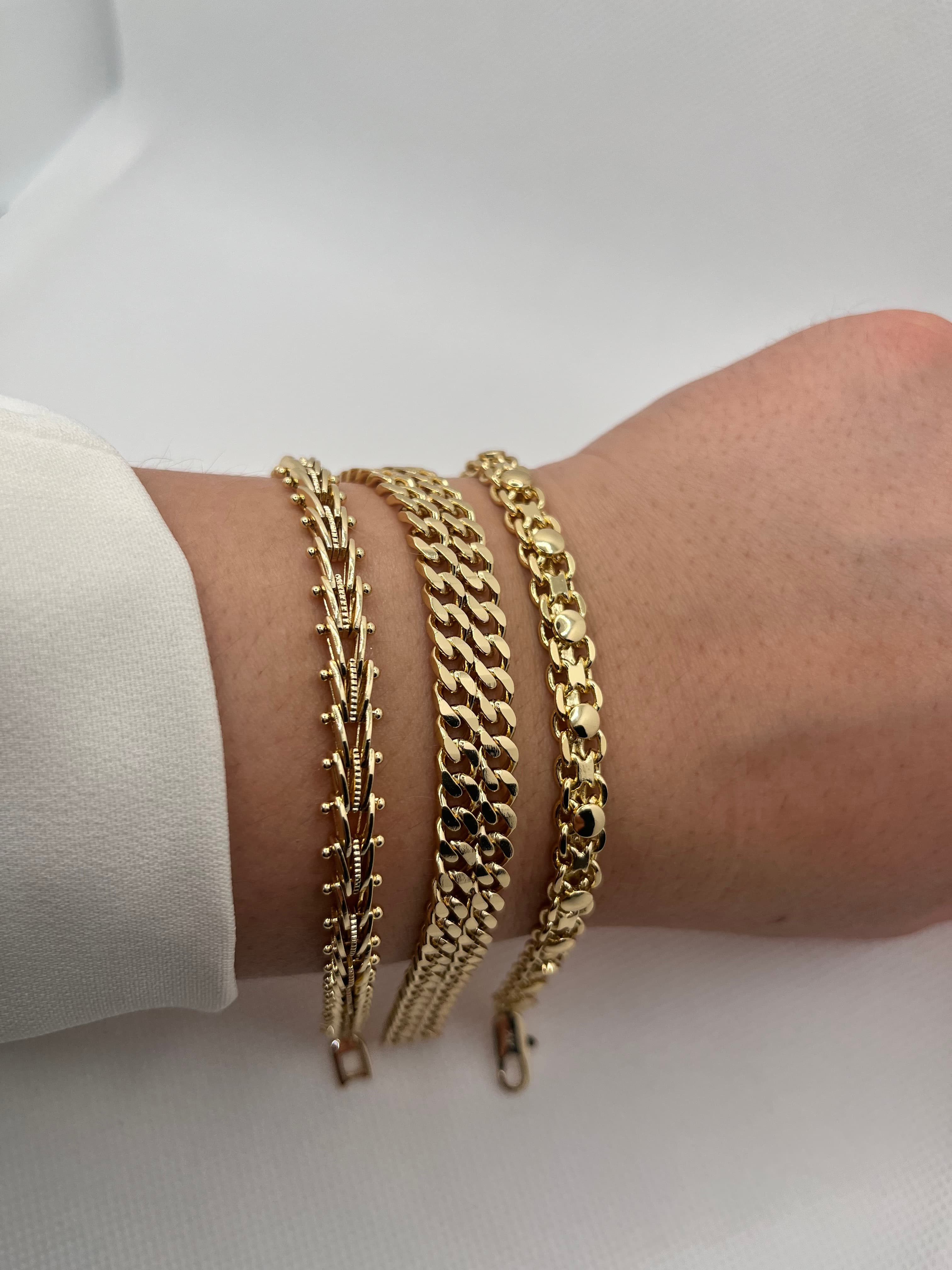 14K Çift Zincir Kombin