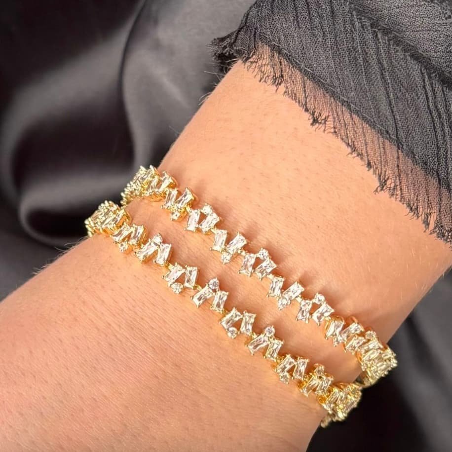 14K Zirkon Taşlı Kombin 