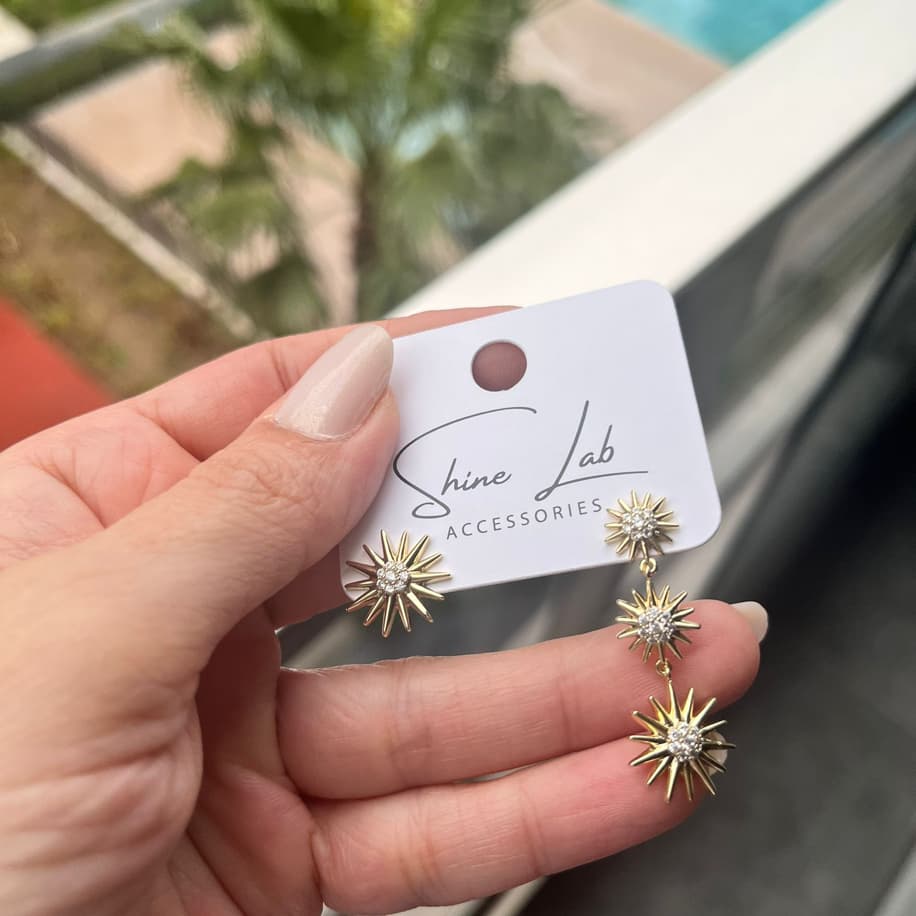 Premium Taşlı Küpe