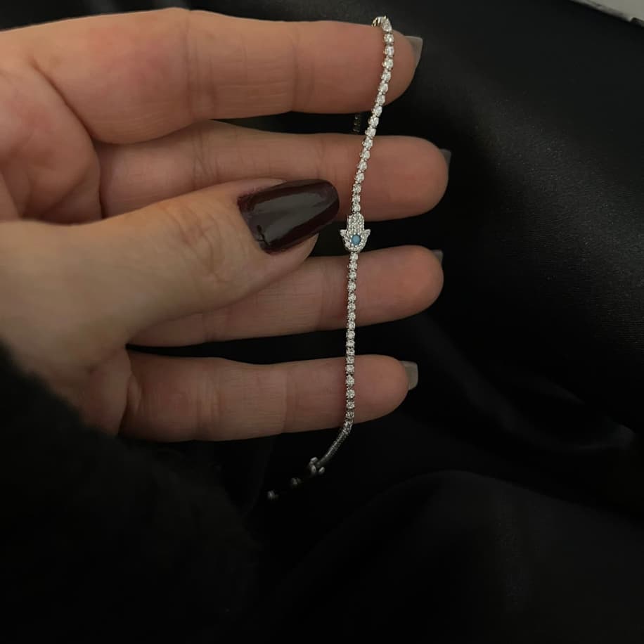 Silver Taşlı Bileklik