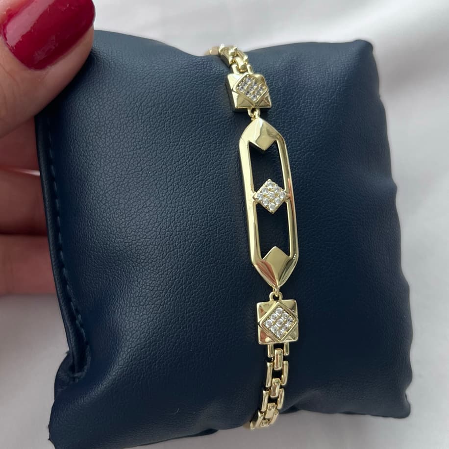 Zirkon Taşlı Bileklik