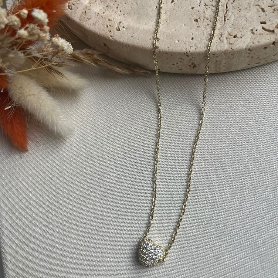 Premium 14 k minimal kalp kolye