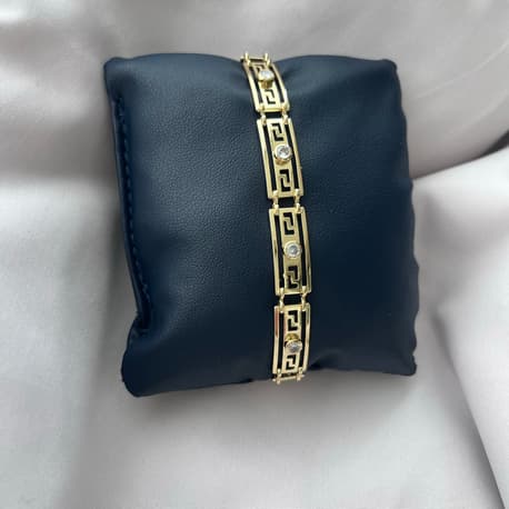 Tek Taşlı Labirent Bileklik