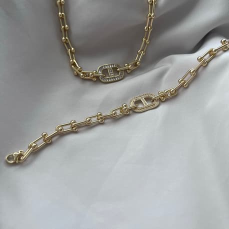 Tfny Kolye Bileklik Set