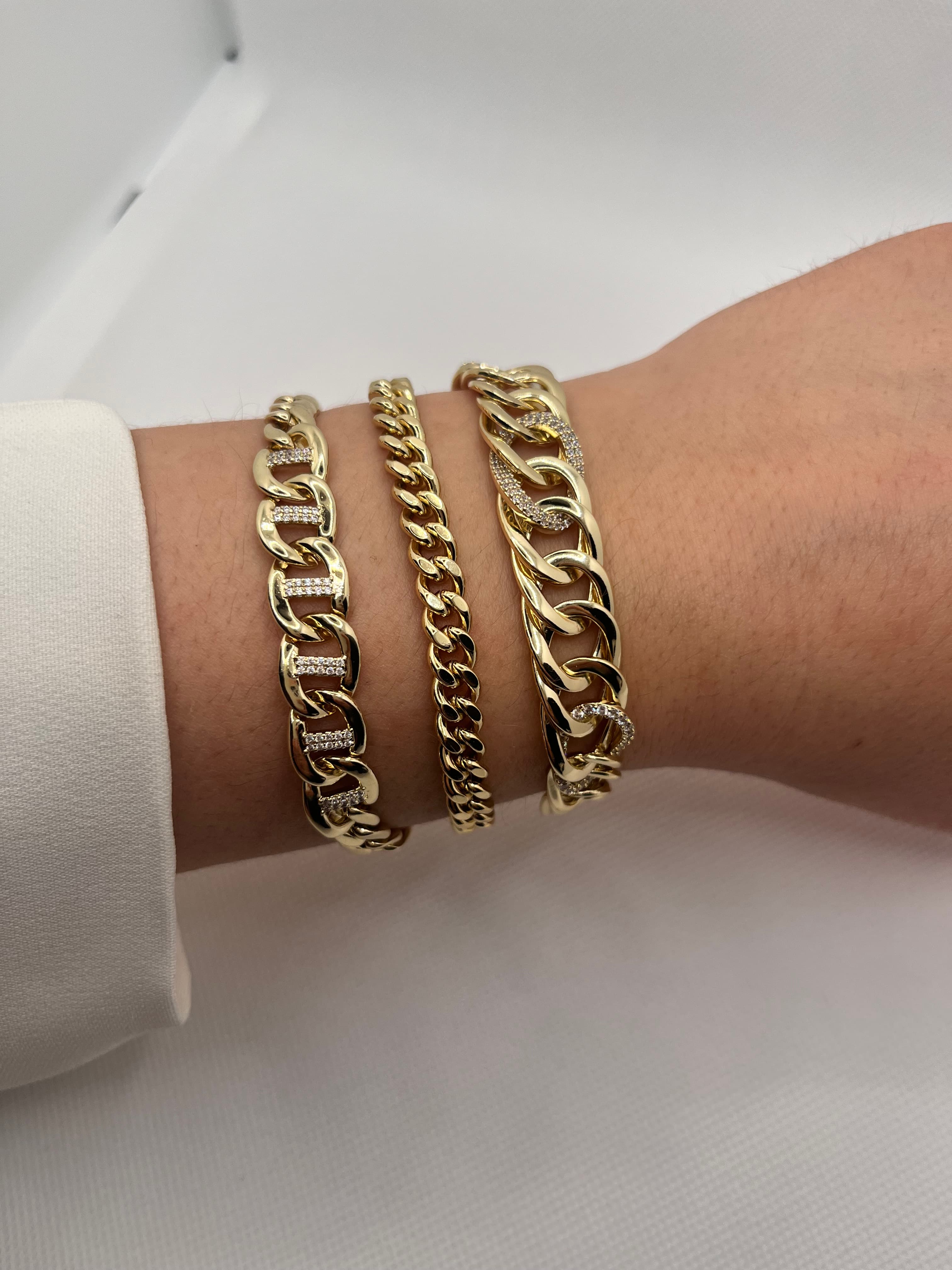 14K Altın Kaplama Üçlü Kombin Set