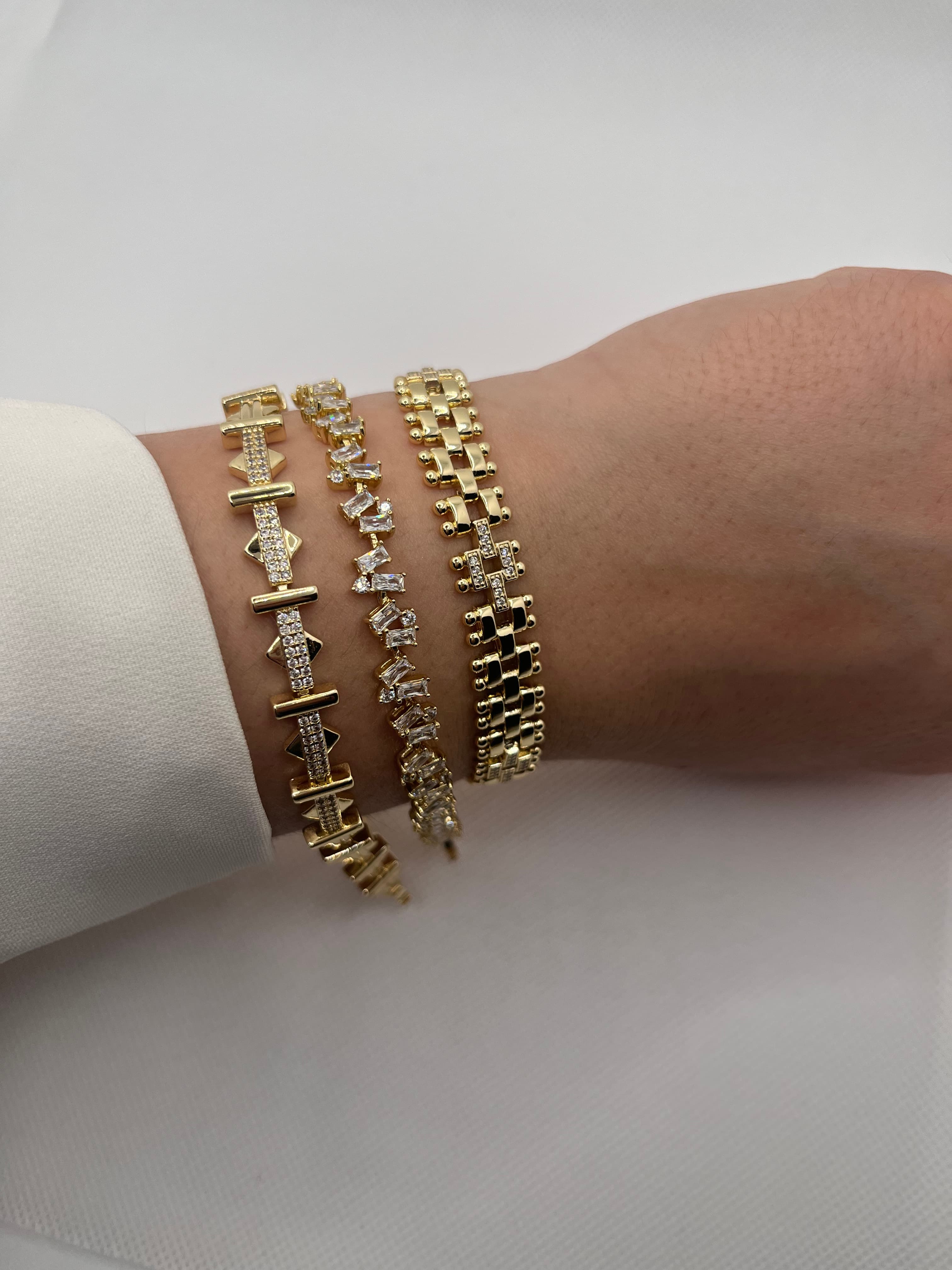 14K Zirkon Taşlı Kombin