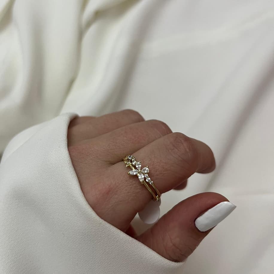 Zirkon Taşlı Yüzük