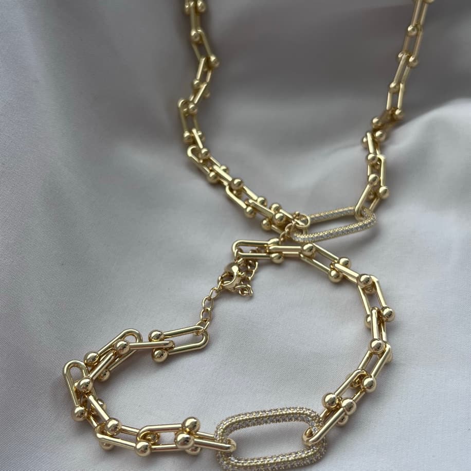 Tfny Kolye Bileklik Set