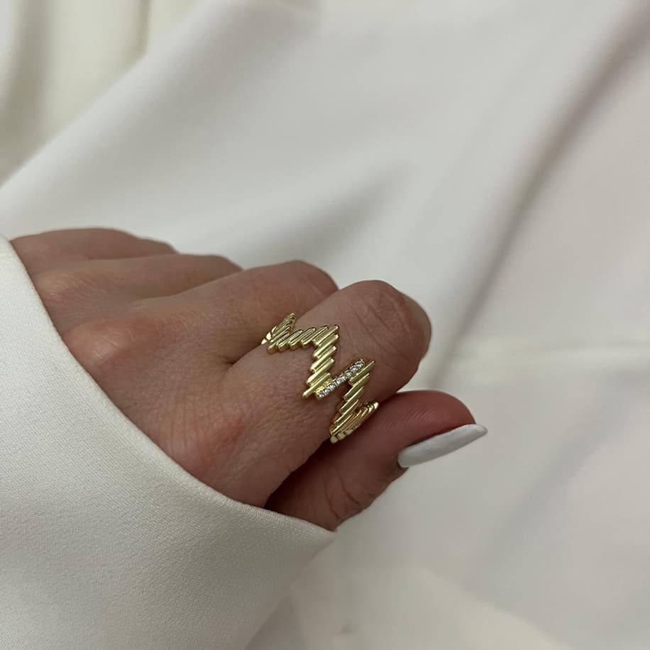 Premium Zirkon Taş detaylı Yüzük